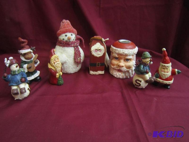 Snowman, santa
