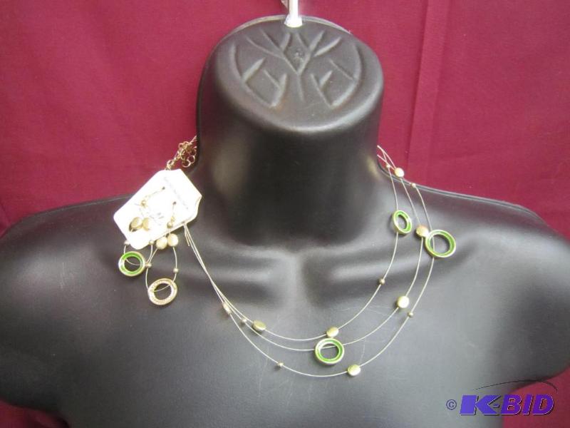Necklace and earrings