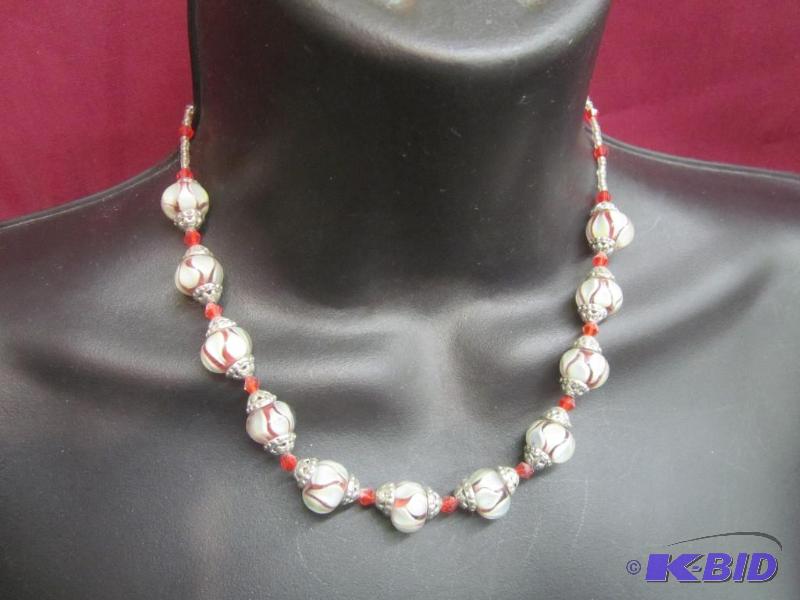 Necklace and earrings