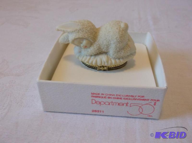 lot 5 image: Department 56 snowbunny " SWEET DREAMS&q...