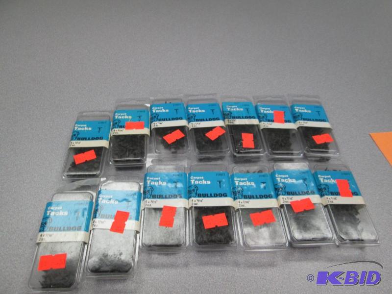 Qty 14 Bulldog Carpet Tacks 4 x 716...