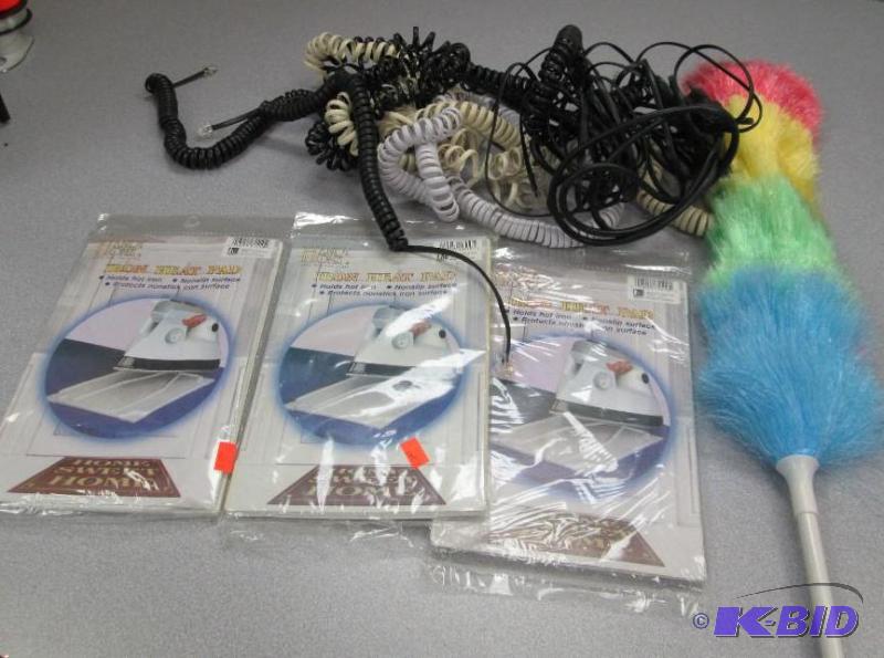 Qty 10 Dusting, phone cords, and Handy home I...