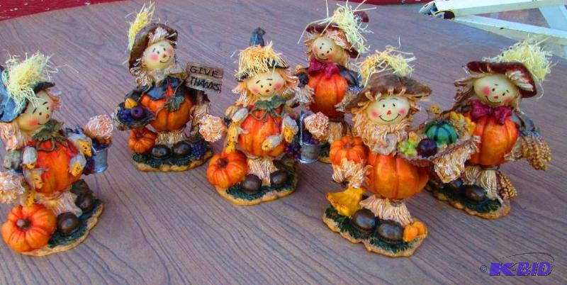 Lot of 6 harvest figures...