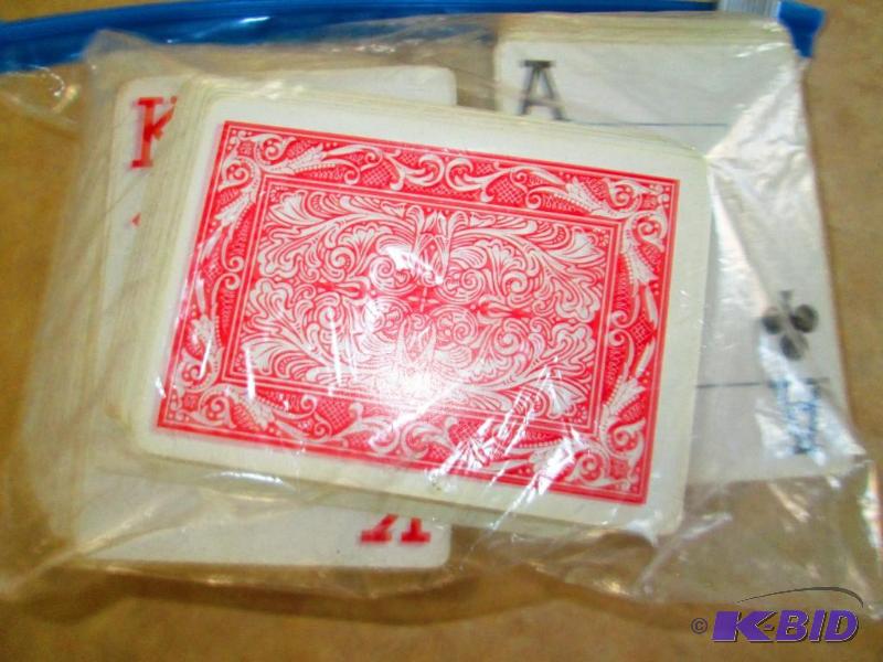 lot 101 image: Lot of playing cards, enough to make several ...