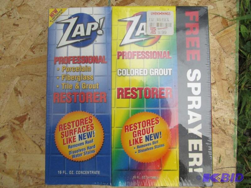 lot 162 image: Zap grout cleaner...