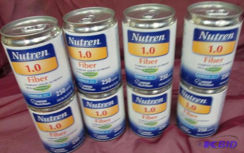 lot 75 image: Lot of 8 Nutren 1.0 Fiber complete liquid nut...