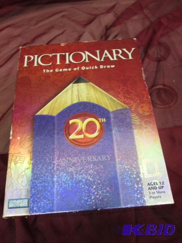 lot 77 image: Pictionary 20th anniversary edition game...