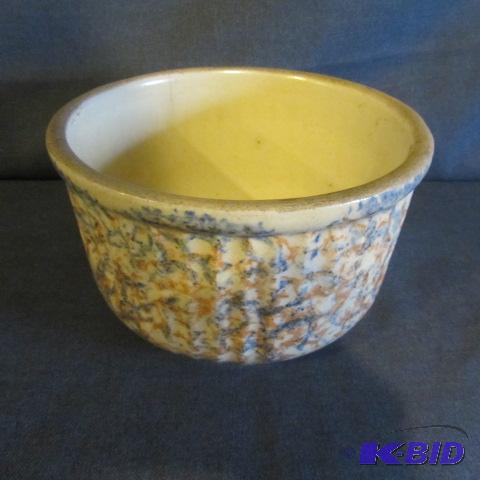 Spongeware Ribbed Bowl