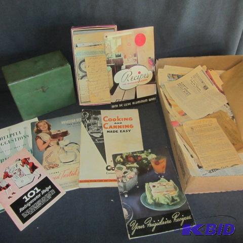 Vintage Recipe Box, Recipes