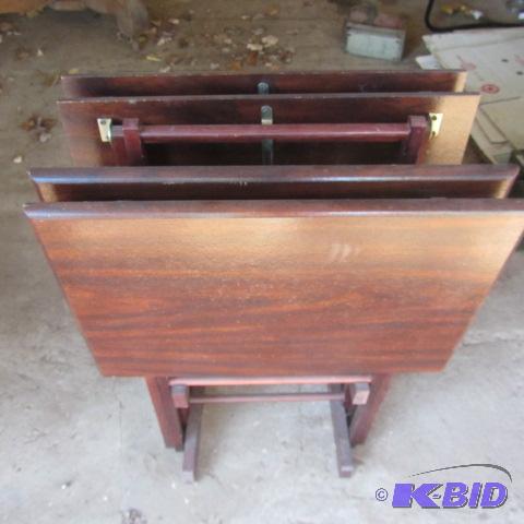 Set Four TV Trays