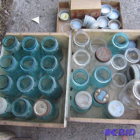 Blue Canning Jars