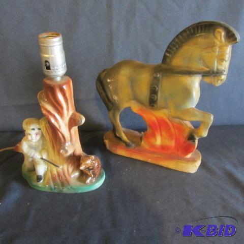 Carnival Chalk, Figural Lamp