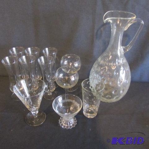 Pitcher, Stemware