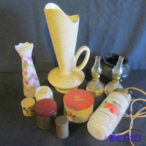 Vintage Lamps, Dresser Boxes