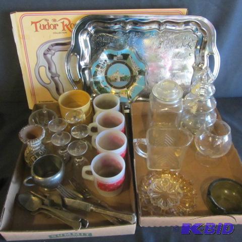 Tray, Disney, Cups, Glasses