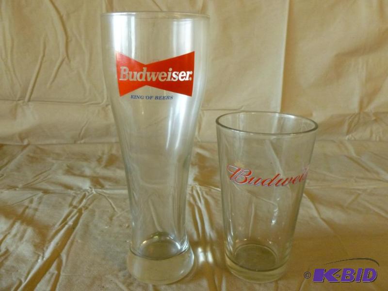Lot of two large collectible Budweiser beer g...