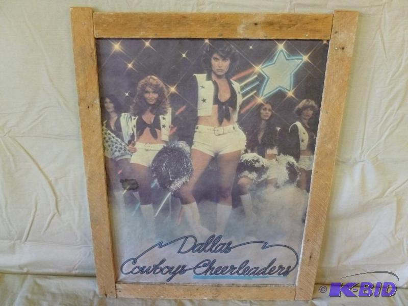 Dallas Cowboys Cheerleaders wood framed pictu...