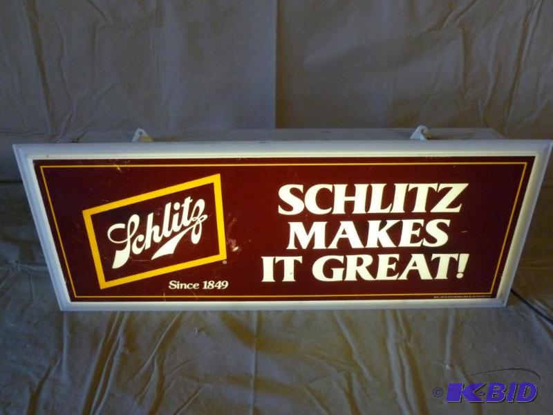 Collectible Schlitz&nbspbeer light up sign t...