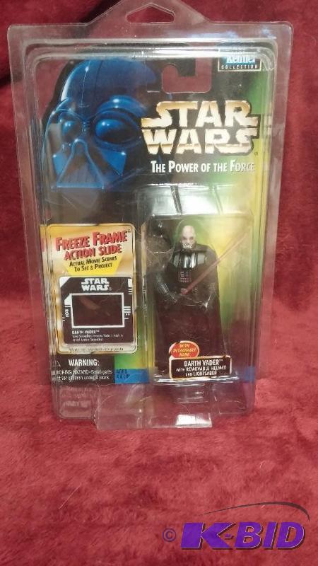 DARTH VADER WITH REMOVABLE HELMET FREEZE FRAM...
