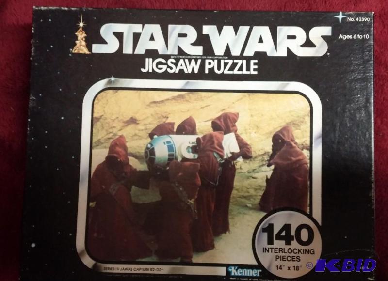 VINTAGE KENNER 140 PIECE PUZZLE JAWAS WITH R2...