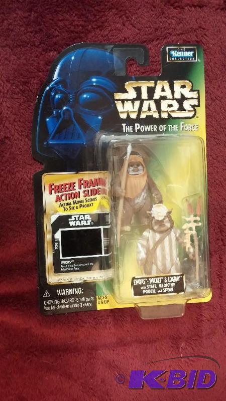 STAR WARS EWOKS WICKET AND LOGRAY NEVER BEEN...
