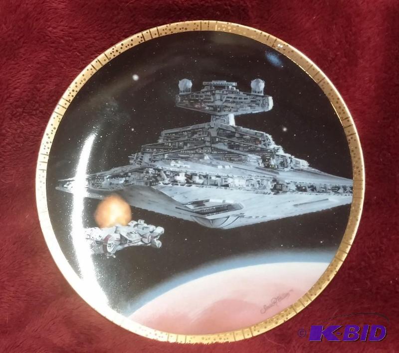 STAR WARS HAMILTON PLATE SPACE VEHICLE SERIES...