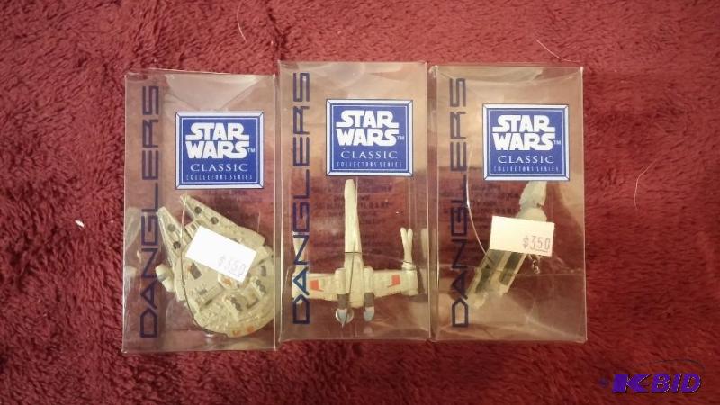 LOT OF 3 APPLAUSE DANGLERS INCLUDING Y WING, ...