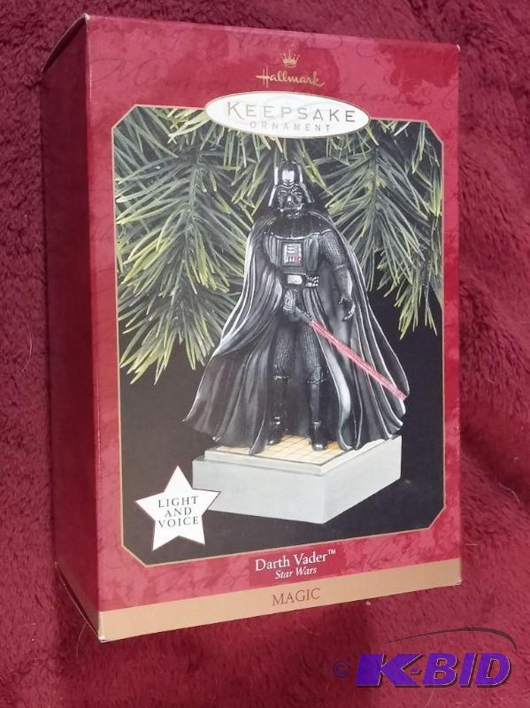 HALLMARK ORNAMENT 1997 LIGHT AND VOICE DARTH ...
