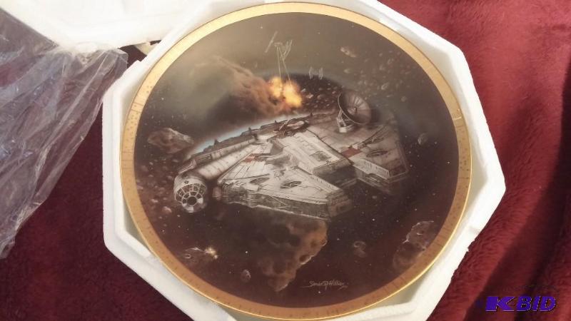 STAR WARS HAMILTON PLATE SPACE VEHICLE SERIES...