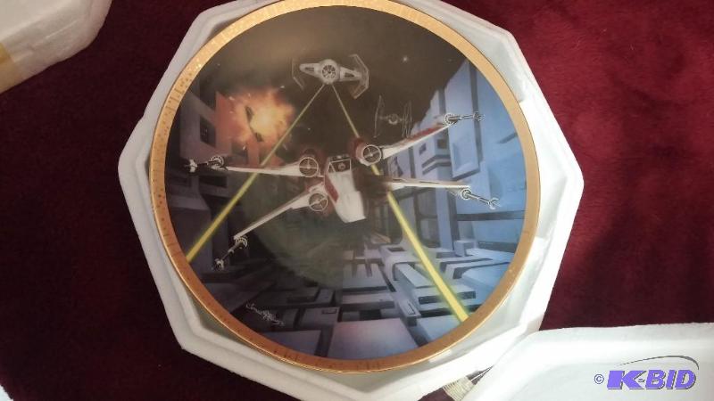 STAR WARS HAMILTON PLATE SPACE VEHICLE SERIES...