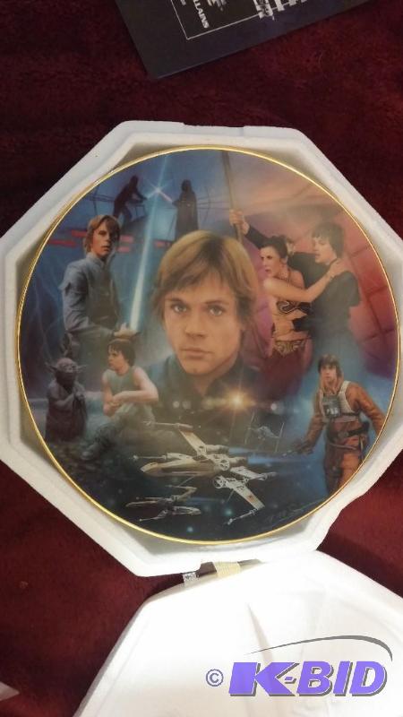 STAR WARS HAMILTON PLATE HEROES AND VILLIANS ...