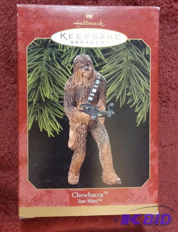 HALLMARK ORNAMENT 1999 CHEWBACCA NEVER BEEN O...