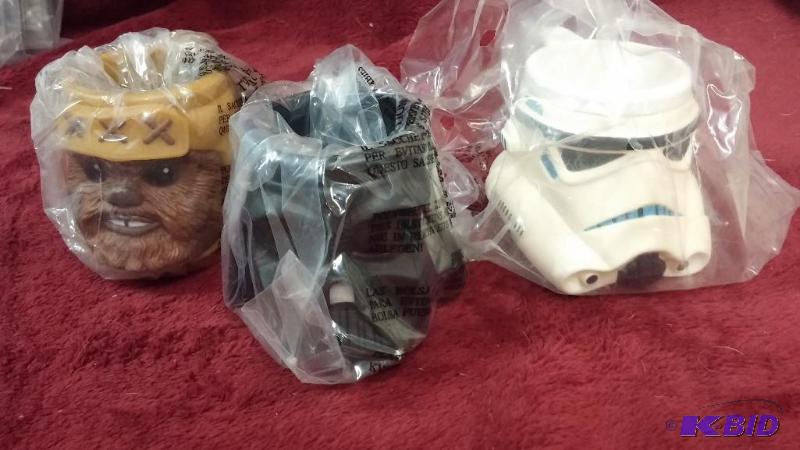 LOT OF 3 APPLAUSE KIDS MUGS, STORMTROOPER, WI...