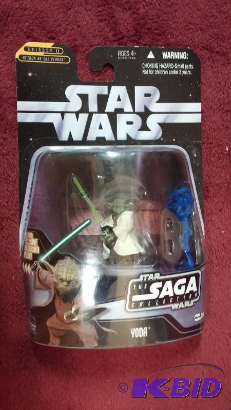 STAR WARS SAGA COLLECTION YODA NEVER BEEN OPE...