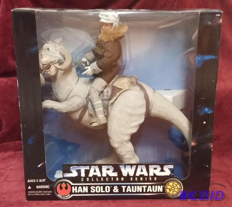 STAR WARS 12 IN HAN SOLO &amp TAUNTAUN. NEVE...