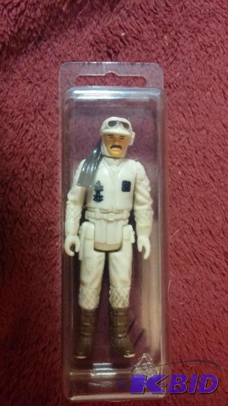 VINTAGE REBEL HOTH COMMANDER LOOSE FIGURE BAR...