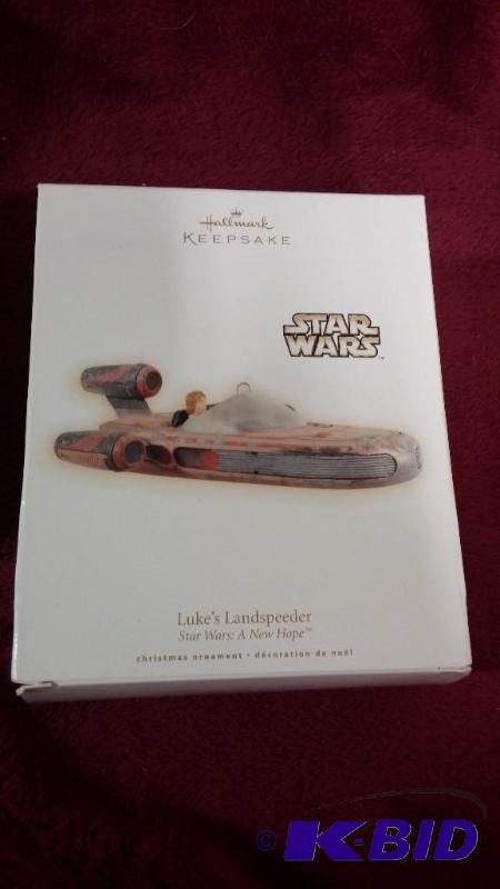 HALLMARK ORNAMENT 2009 LANDSPEEDER NEVER BEEN...