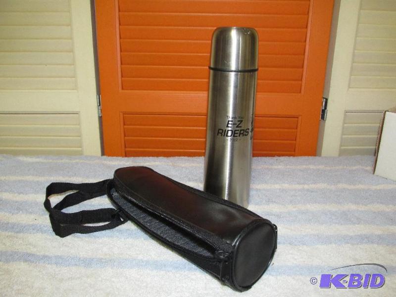 lot 104 image: E-Z Riders Vacuum Bottle with Carrying Case