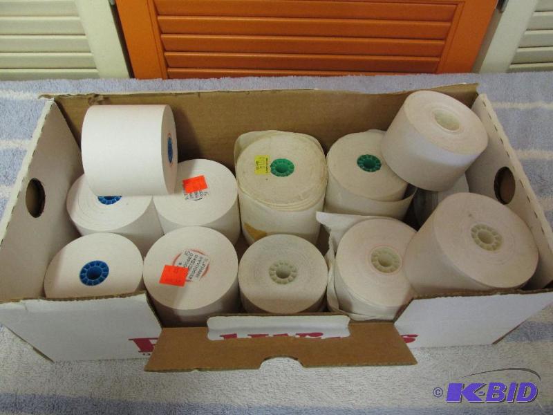 lot 105 image: Large Lot of Adding Machine Tape (or Cash Register)