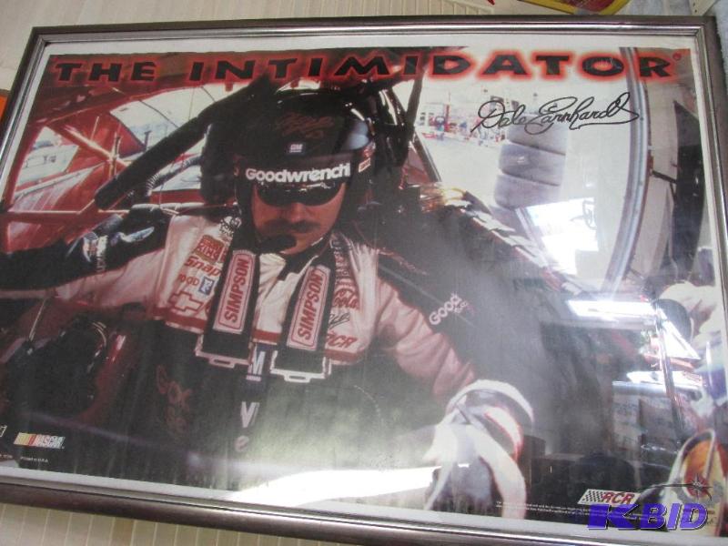 lot 133 image: Dale Earnhardt Framed Poster