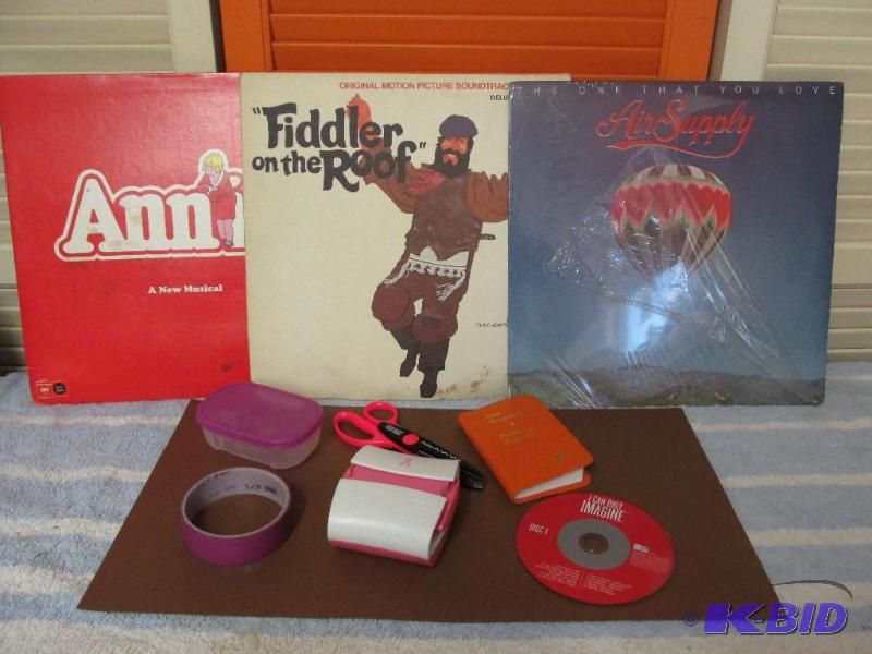 lot 149 image: Three Great Albums and some other stuff - including Breast Cancer Post-Its