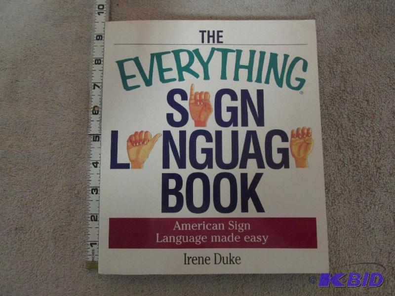 lot 33 image: The Everything Sign Language Book