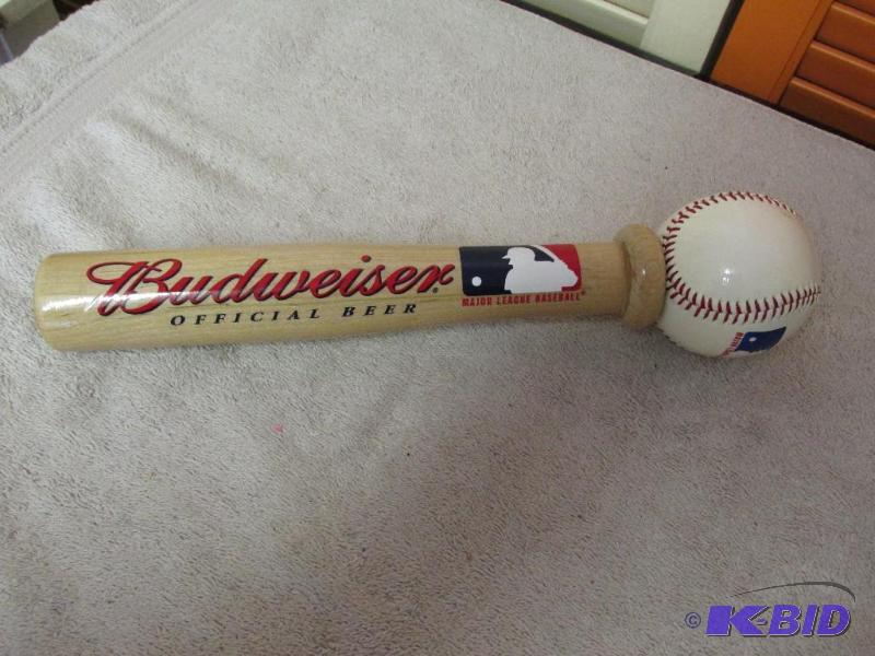 lot 53 image: Budweiser OFFICIAL BEER - Major League Baseball - Beer Tap