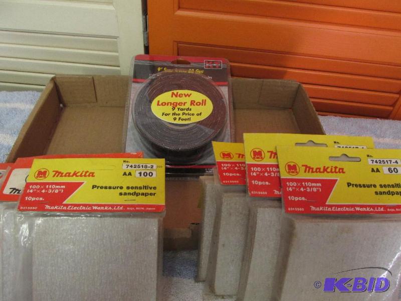 lot 92 image: Lots of Sandpaper