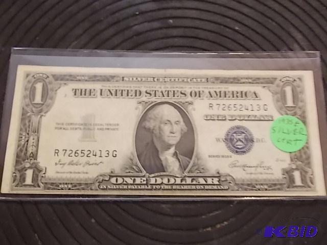 lot 16 image: 1935 E Series One Dollar Silver Certificate...