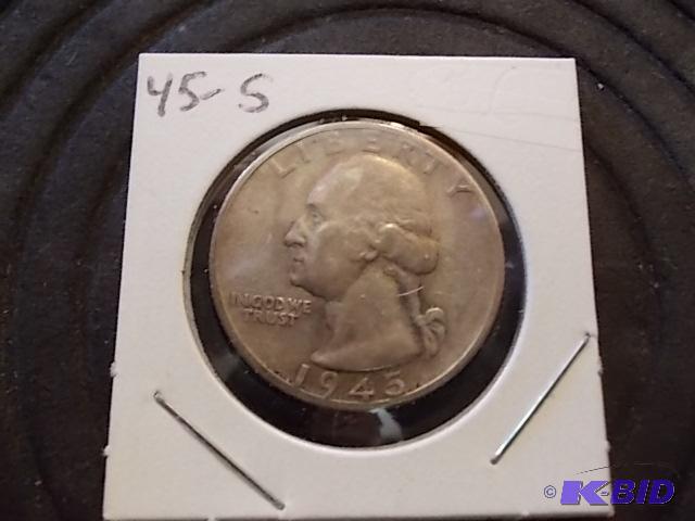 lot 39 image: 1945 S Washington Quarter...