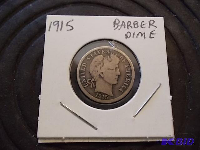 lot 41 image: 1915 Barber Dime...