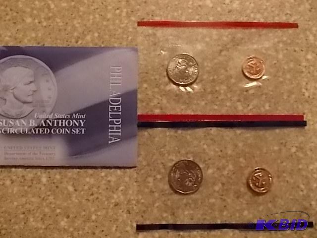 lot 7 image: 1999 Susan B Anthony US Mint Coin Set - Denve...