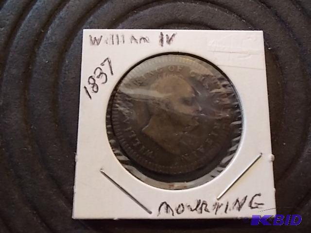 lot 87 image: 1837 William IV British Mourning Coin...