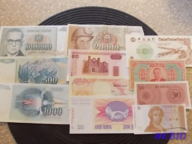 lot 92 image: Lot Of 11-Foreign Currency All Different...
